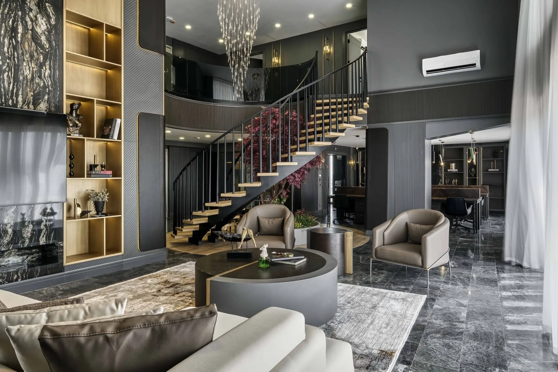 DL Loft projesinin iç mekân tasarımı
